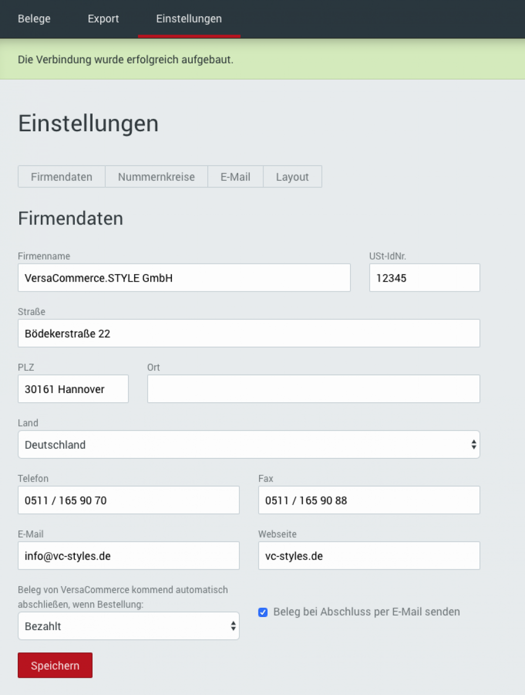 Inbox user interface