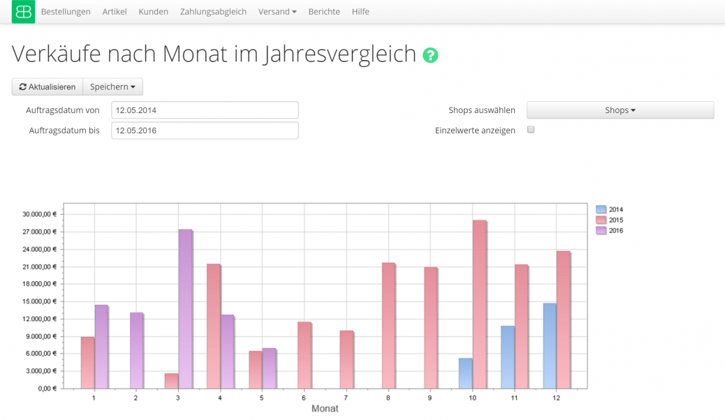 Inbox user interface