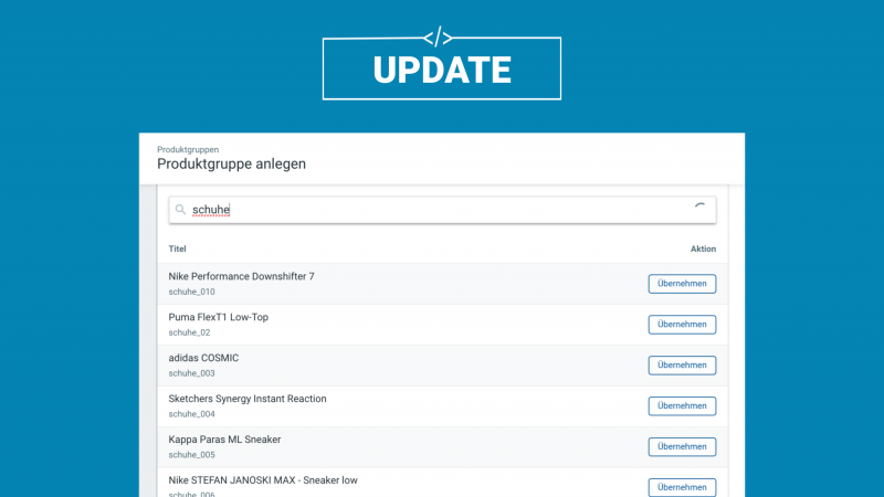 Produktgruppen Optimierung